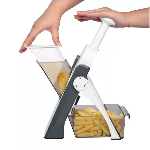 Cortador Fatiador Multifuncional 5 Funções Inox - Super Shop