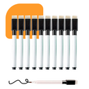 Canetas Preto Para Quadro Branco e Piloto Com Apagador E Imã