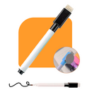 Canetas Preto Para Quadro Branco e Piloto Com Apagador E Imã