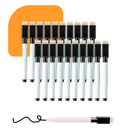 Canetas Preto Para Quadro Branco e Piloto Com Apagador E Imã