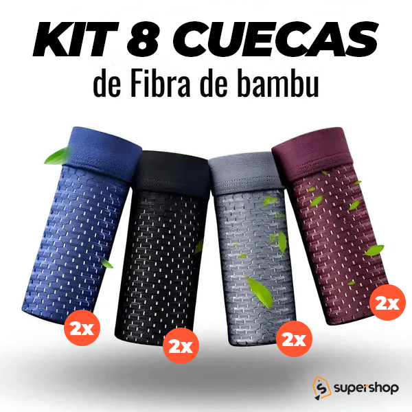 Kit Cuecas Premium Respiráveis (Compre 4 Leve 8)