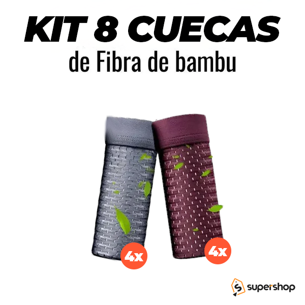 Kit Cuecas Premium Respiráveis (Compre 4 Leve 8)