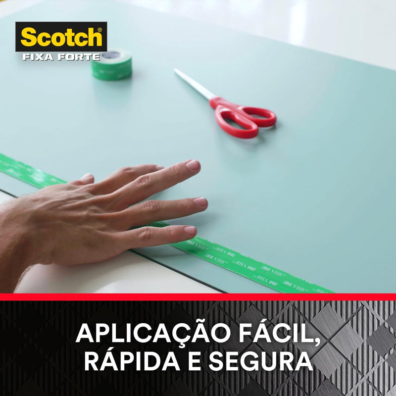 Fita Dupla Face 3M™ Scotch® Fixa Forte Fixação Extrema, 24MM x 2M - 1810