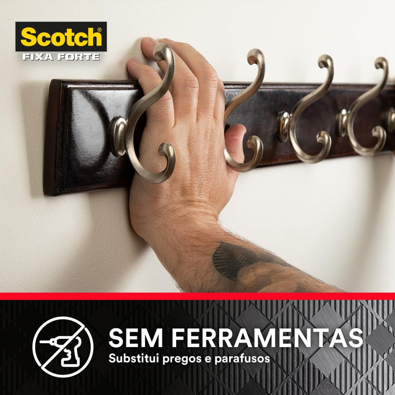 Fita Dupla Face 3M™ Scotch® Fixa Forte Fixação Extrema, 24MM x 2M - 1810