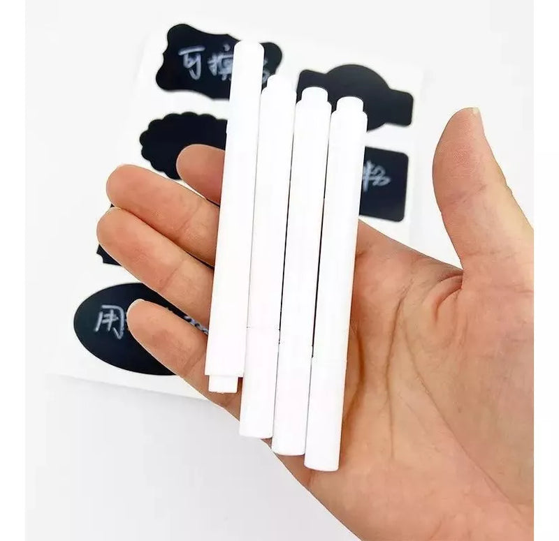 Caneta Giz Líquido Branca Para Quadro Preto Óculos