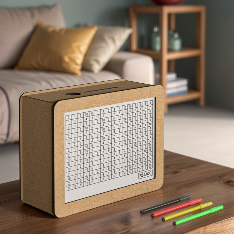 WoodBox Inteligente Kids - Poupe Dinheiro Com O Método Japonês