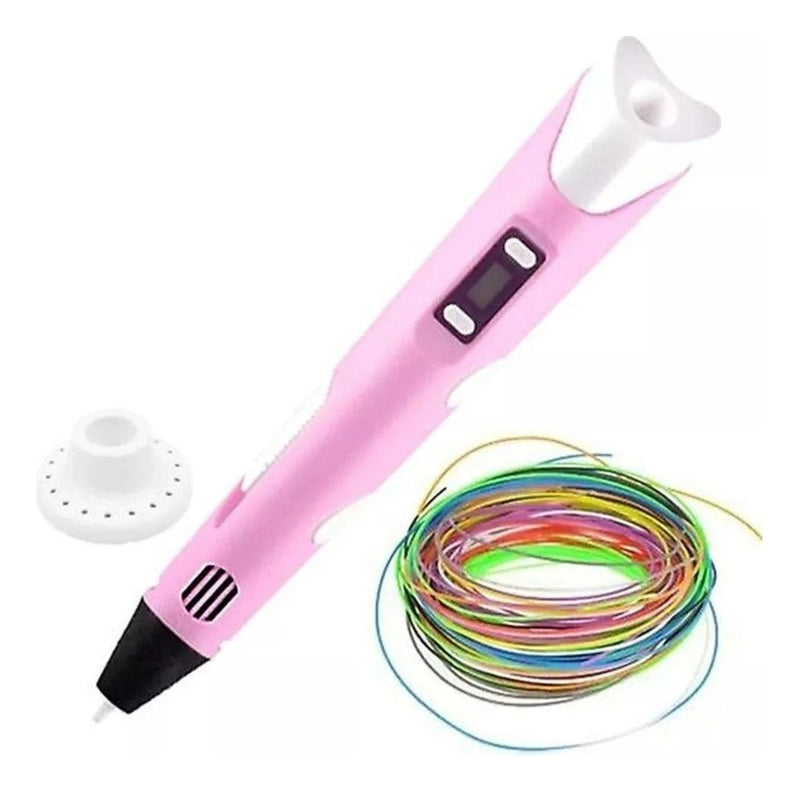 Caneta 3d Impressora Profissional + 3 Filamentos de Refil