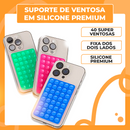 Suporte De Silicone Com Ventosa Para Celular Duplas Ventosas