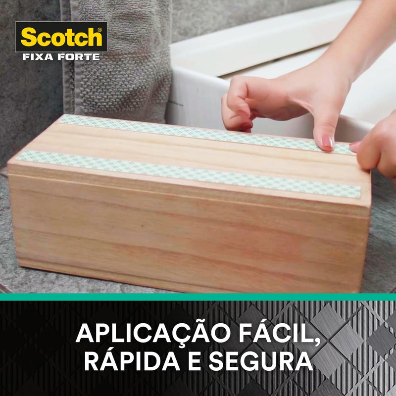 Fita Dupla Face 3M™ Scotch® Fixa Forte Banheiro, 24MM x 1.5M