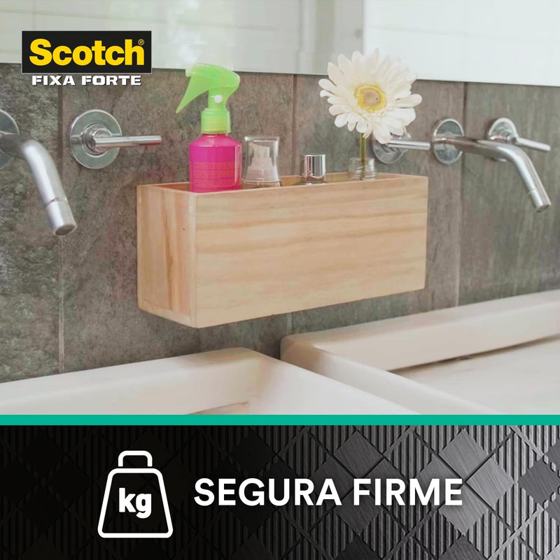 Fita Dupla Face 3M™ Scotch® Fixa Forte Banheiro, 24MM x 1.5M