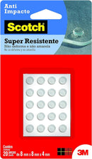Protetor Anti-Impacto 3M™ Scotch® Gota de Silicone Redondo Pequena Transparente - 28 UN
