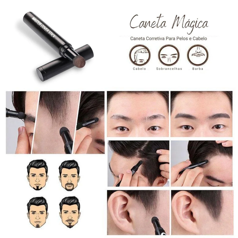 Caneta Corretiva Para Pelos e Cabelo – Caneta Mágica